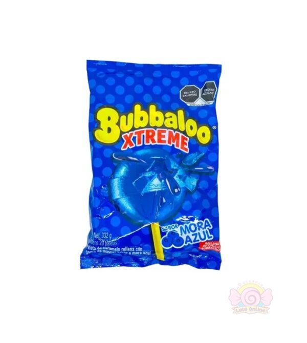Bubbaloo Xtreme Mora Azul C/20