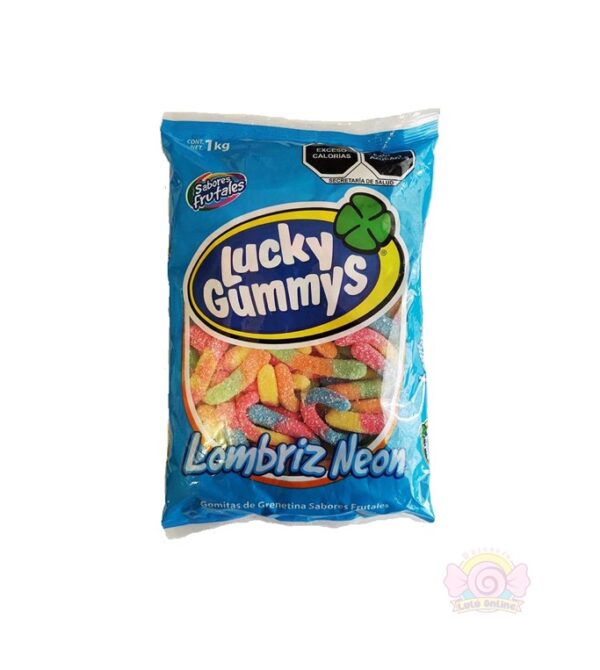 Lucky Gummys Lombriz Neón 1 KG